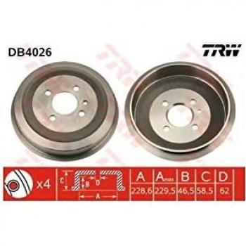 Tambor de Freno TRW DB4026 Automotriz