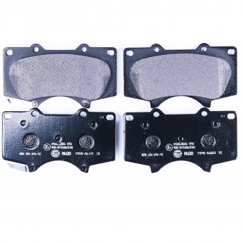 Juego de pastillas de freno HELLA 8DB 355 014-121 para frenos de disco, incluye cuatro pastillas, compatible con LEXUS y TOYOTA