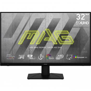 MSI MAG 323UPF Monitor de gaming 32 pulgadas (4K UHD, IPS rápido, 1 ms, 160 Hz, HDMI, DisplayPort, USB-C, USB-A)