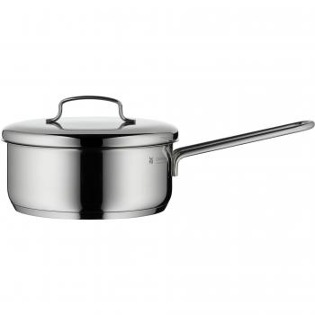 Cazo WMF Mini de 16cm con Tapa, Fabricado en Cromargan Acero Inoxidable Pulido, Compatible con Todos los Tipos de Cocina incluyendo Inducción