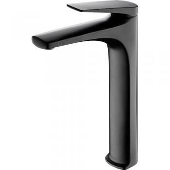 Grifo Monomando Alto para Lavabo de Latón - Grifería Alta Color Negro Mate MICE