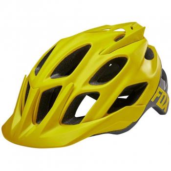 Fox Hombre Flux Creo Casco, Otoño-Invierno, Hombre, Color Amarillo Oscuro, tamaño Small/Medium