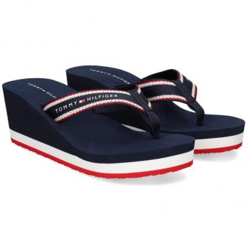 Sandalias Chancletas Mujer Azul Tommy Hilfiger