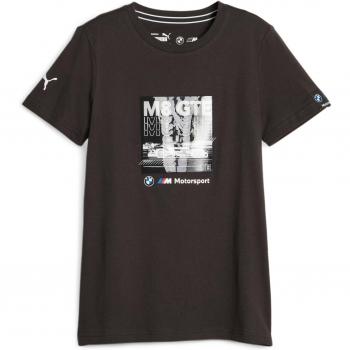 Camiseta Infantil Puma BMW Motorsport - Diseño Gráfico de Coche, Color Negro, Tallas 5-6 Años