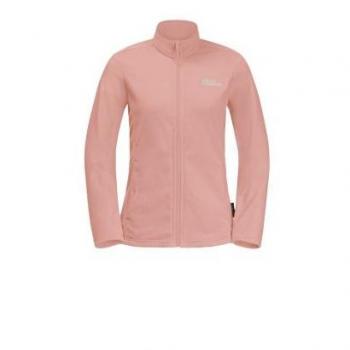 Forro polar de mujer Jack Wolfskin Taunus FZ W (Rose Dawn) - L, color rosa, cierre completo, diseño femenino