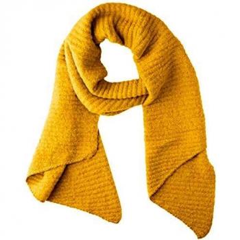 PIECES PCPYRON STRUCTURED LONG SCARF NOOS BC Bufanda, nugget oro, Talla única para Mujer