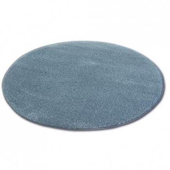 Alfombra circular Shaggy Micro gris 80 cm