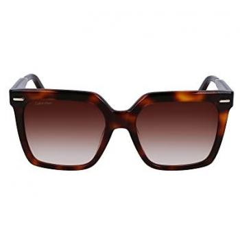 Calvin Klein CK22534S Women's Sunglasses Brown Havana Full-Rim Square Plastic Frame