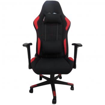 La Silla Española Murcia, Silla para Gaming, Reclinable, Poliéster, Rojo, 53 x 52 x 134 cm