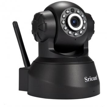 Sricam SP012 Cámara de vigilancia IP Camera 1080 * 720P HD Wifi Wireless IR-LED, H.264, Onvif, P2P, funcionalidad Audio a doble via, visión nocturna, todas las funciones de aplicación, Support MicroSD de hasta 128 GB, compatible con iOS y Android