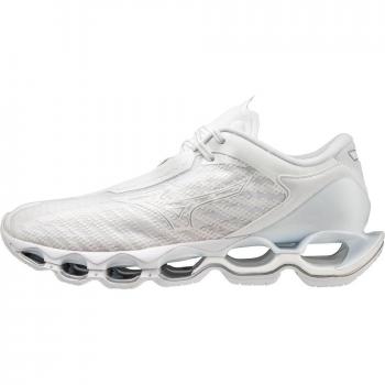 Mizuno Wave Prophecy 12 White Running Shoes Unisex Size 9 US