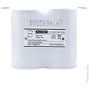 Batería de iluminación de emergencia 2xD ST1 Faston 4.8mm 2.4V 4Ah