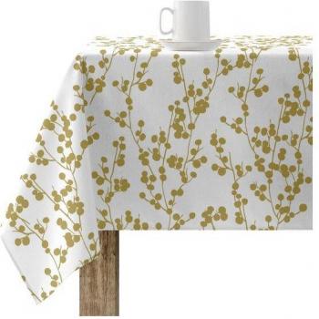 Mantel Resinado Antimanchas y Resistente al Agua Modelo Árbol Dorado 100x140 cm
