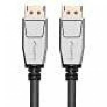 Lanberg CA-DPDP-20CU-0018-BK Cable DisplayPort 1.4 8K 60Hz Macho a Macho de 1,8 Metros con Conectores de 20 Pines -
