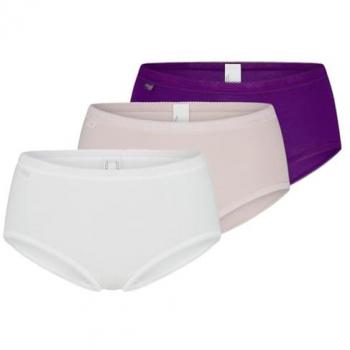Sloggi Basic+ Women's Midi Briefs 3-Pack - Multicolor Cotton