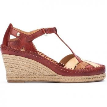 Sandalia de cuña de piel para mujer Pikolinos Vila W9Y-1504C1