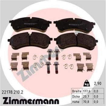 Pastillas de freno ZIMMERMANN 22178.210.2