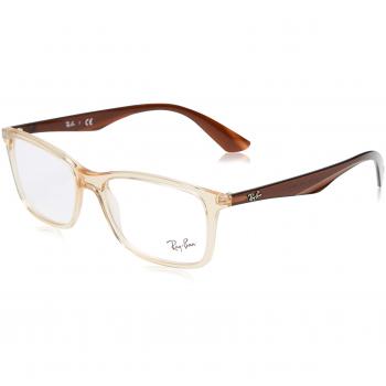 Ray-Ban 0rx 7047 5770 56, Monturas de Gafas para Hombre, Transparente Beige