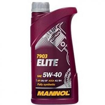 Aceite de Motor MANNOL Elite 5W-40 Sintético 1L - ACEA A3/B4, Compatible con Toyota, Nissan y VAG