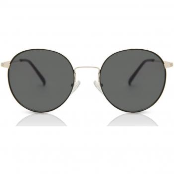 SmartBuy Collection Oval Full Rim Metal Men's Prescription Sunglasses Black Size 52