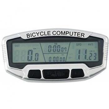 Bici Cuentakilómetros de Pantalla LCD Impermeable de Bicicletas Velocimetro Retroiluminación SD-558A
