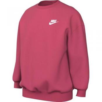 Nike Club Fleece Oversized Crew Sudadera Chicas Rosa - XL, Aster Pink/White, FD2923-629