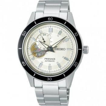 Seiko Presage Style 60's Open Heart Cream Dial Automatic Men's Watch SSA423J1