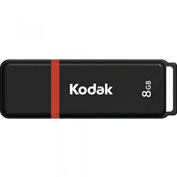 Memoria USB Kodak K102 8GB USB 2.0 Compacta Negra y Roja
