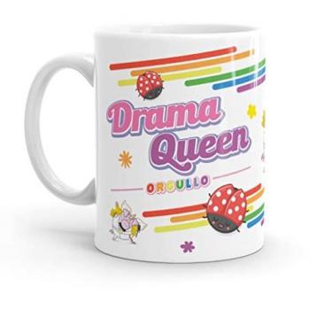 Taza Drama Queen Orgullo - Resistente al Microondas y Lavavajillas - Original para Café