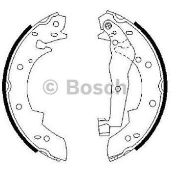 Kit de zapatas de freno BOSCH 0 986 487 013 para BMW