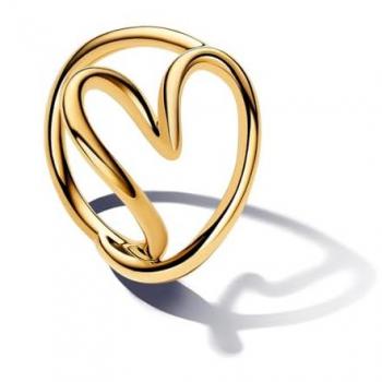 Anillo Abierto Pandora con Perlas de Agua Dulce Tratadas en Color Oro y Plata - Tamaño 56