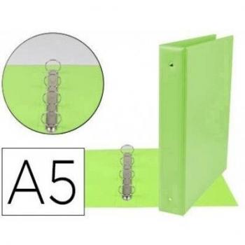 Carpeta 2A 40 mm A5 Liderpapel Carton Forrado Pvc Verde