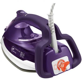 Tefal FV 9640 - Plancha (Plancha vapor-seco, Suela de cerámica, 2,5 m, 200 g/min, Púrpura, 50 g/min)