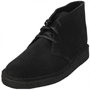 Black Suede Leather Desert Boots for Men