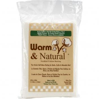 Warm Company Batting Ovatta di Cotone Caldo & Naturale-presepe Taglia 45X 60