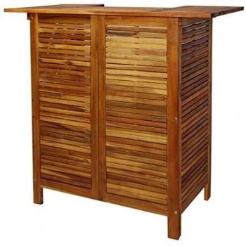 vidaXL Bar Table 110x50x105 cm Solid Acacia Wood