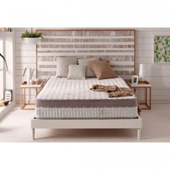 Colchón Extravisco 140x190 cm - Gel Memory Foam HR - Látex Azul - Muy Grueso 24 cm - 7 Zonas de Confort - Reversible Invierno/Verano - Núcleo HQ
