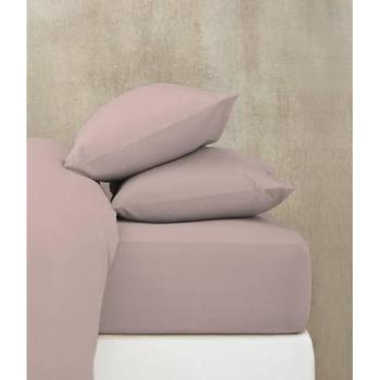 Bajera Ajustable de Algodón Peinado Rosa 180 cm - No se Arruga, Goma Perimetral, Mejora tu Descanso
