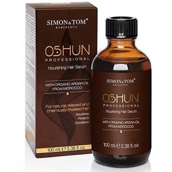 SERUM CAPILAR NUTRITIVO CON ACEITE DE ARGÁN 100% ORGÁNICO DE MARRUECOS - OSHUN - Nutre, repara y protege tu cabello - Acabado profesional - Rizos definidos - Melena controlada / 100 ml.