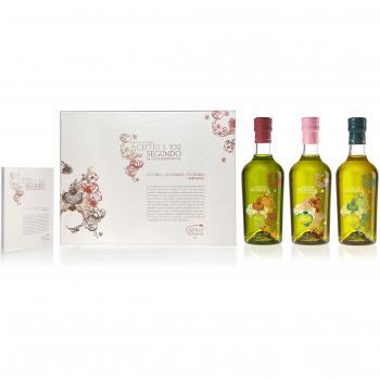 Castillo de canena estuche cata horizontal sxxi segundo 3 variedades aceite de oliva 3 x 375 ml total 1125 ml