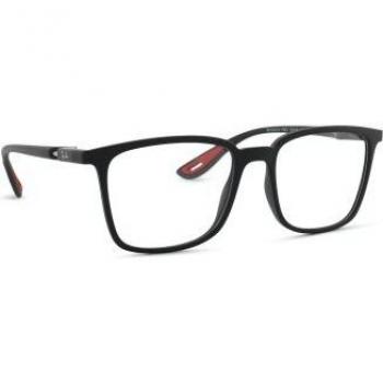 Ray-Ban RX7240M F602 Armazones para Hombre Negros con lentes recetados, diseño moderno y elegante, tamaño 54