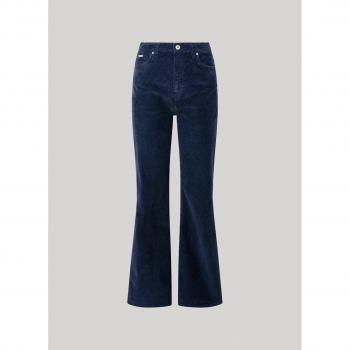 Pepe Jeans Women's Bell-Bottom Corduroy Pants with 5 Pockets - Willa Style