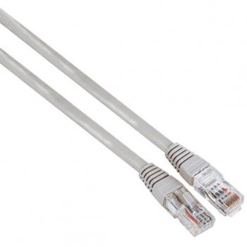 Cable de red Hama 00200912 - Cable Ethernet de 10 metros, categoría Cat-5e, velocidad de 1Gbit/s, U/UTP, color Gris