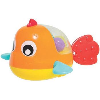 Playgro Juguete para Baño Pez Nadador, A partir de los 12 meses, Multicolor, Sin BPA, Naranja/Amarillo, 40181