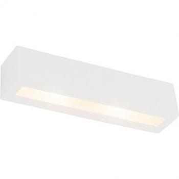 Aplique moderno blanco 2 luces G9 Yeso Rectangular Max. 2 x 25 Watt - Tjada Novo