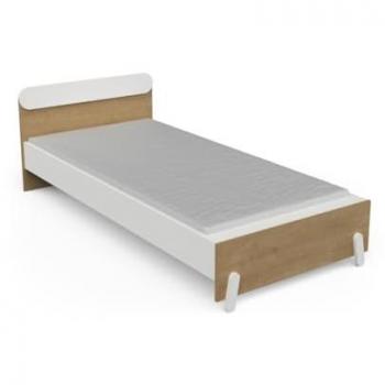Cama Juvenil Adaptable Nairobi Blanco/Roble 205x97,4x67 cm