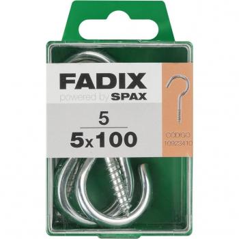 Caja de 5 Unidades Hembrilla Abierta de Cinc 5.0x100mm FADIX