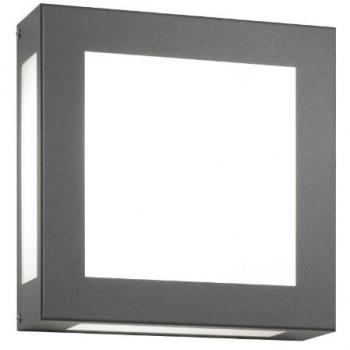 Aplique LED exterior Aqua Legendo acero inoxidable IP44 con luz cálida