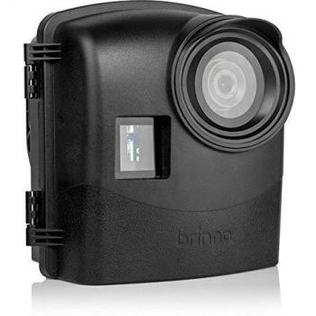 Brinno ATH2000 Outdoor Camera Housing Unit - Jobsite Camera Protector, Upto 1 Year Battery Life, Mounting Adapter, Elastic Cords, USB and Solar Panel, BCC200 Compatible - IPX5 Weather-Resistant