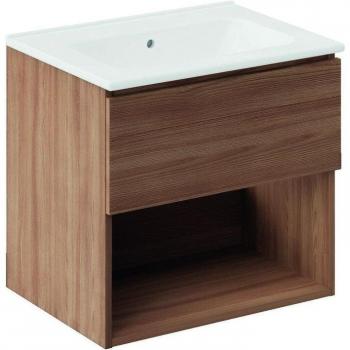 Mueble de baño suspendido Cosmic con lavabo de porcelana
